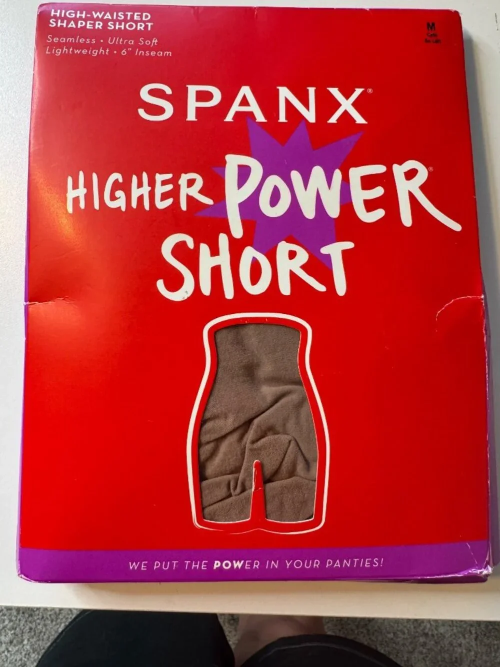 Spanx Higher Power Short Medium Cafe Au Lait Shapewear NWB SPX2745